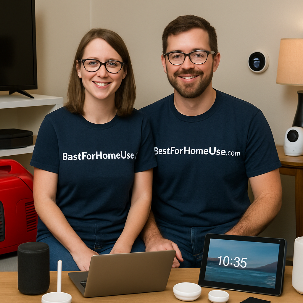 Jake and Emily, the couple behind BestForHomeUse.com