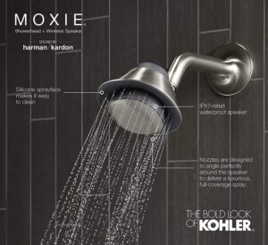 Kohler Moxie Showerhead + Speaker