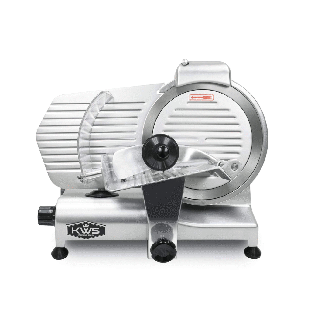 KWS MS-10NS Premium 320W Electric Meat Slicer – Best Heavy-Duty Food Slicer for Home Chefs