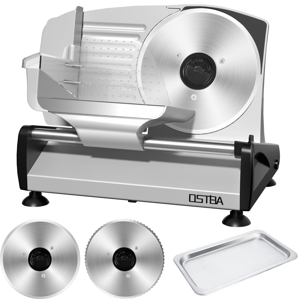 OSTBA Electric Deli Meat Slicer – Best Safe and Easy-to-Use Food Slicer for Families