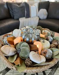 Fall-Themed Coffee Table Decor for Seasonal Living Rooms