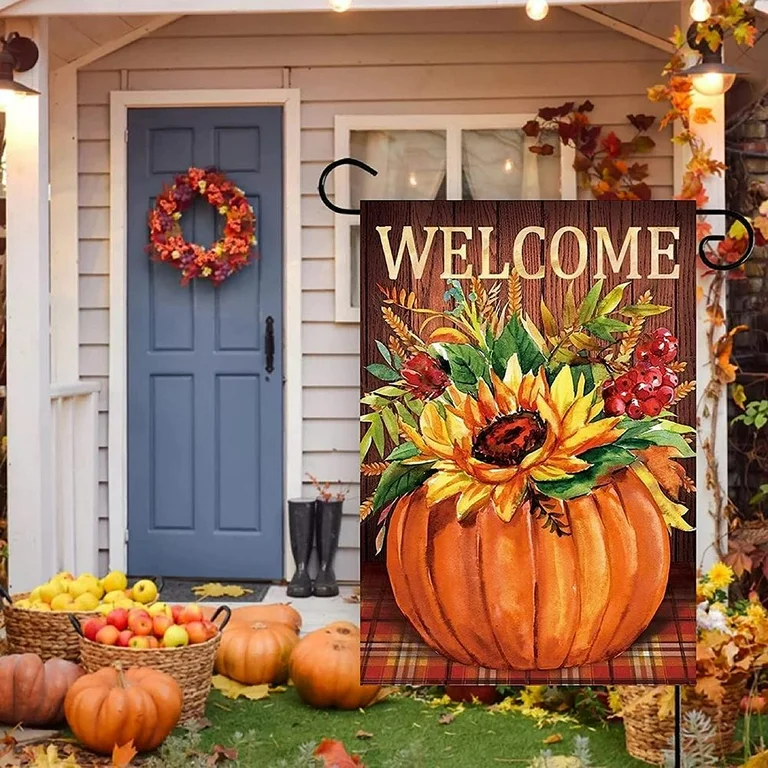 Fall Garden Flags for Outdoor Seasonal Decor