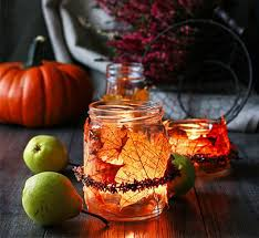 DIY Fall Mason Jar Lanterns for Home Ambiance