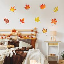 Autumn Leaf Wall Decals for Quick Fall Makeover